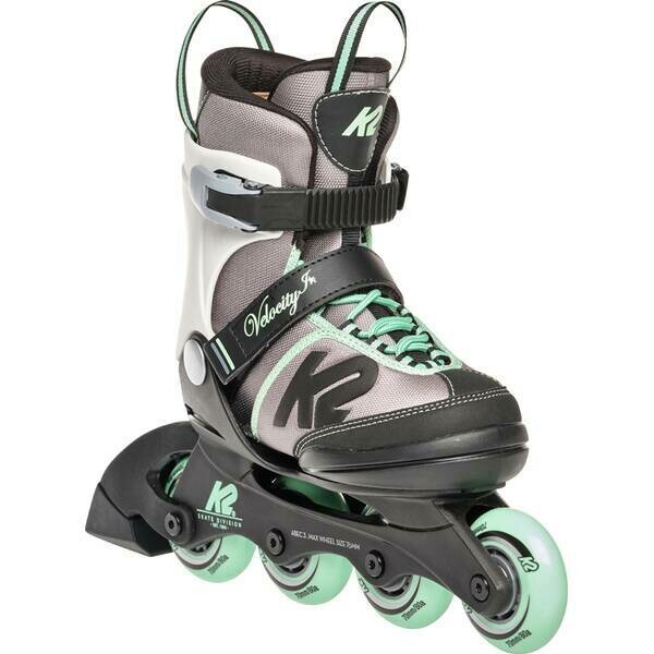 K2 Youth Skate Velocity Girl with light green colour touch and four wheels